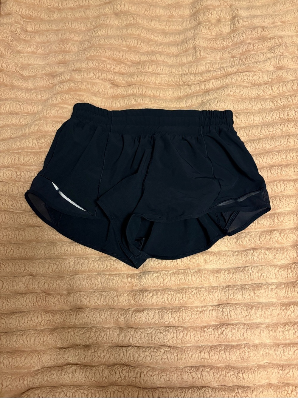lululemon athletica navy blue Athletic Running Shorts